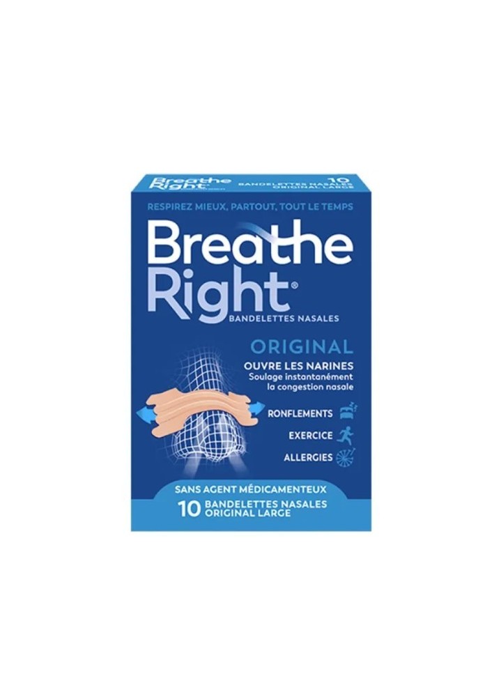 BREATHE RIGHT BANDELETTES NASALES ORIGINAL