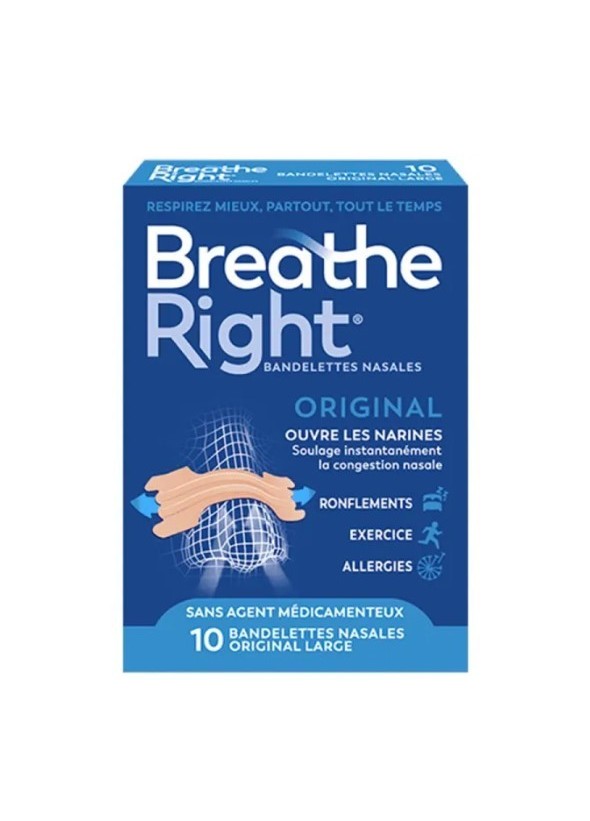 BREATHE RIGHT BANDELETTES NASALES ORIGINAL