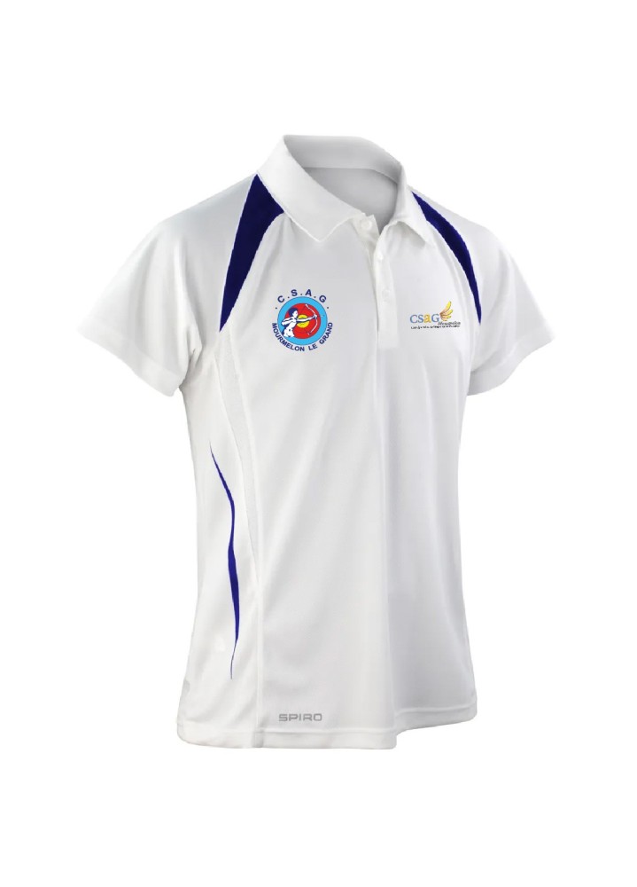 POLO RESPIRANT HOMME ANTI-COEUR+COEUR+DOS CSAG MOURMELON TIR
