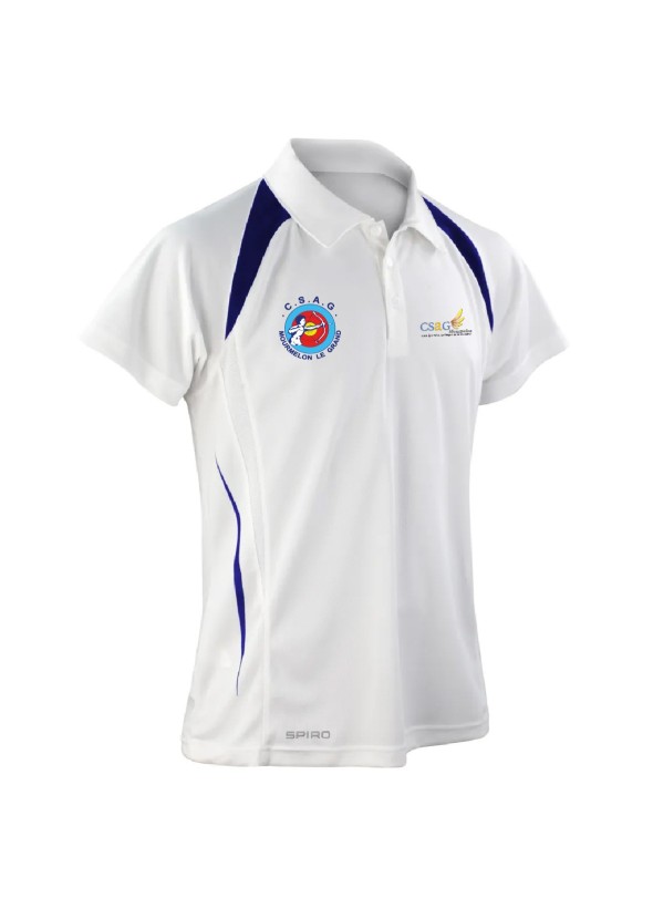 POLO RESPIRANT HOMME ANTI-COEUR+COEUR+DOS CSAG MOURMELON TIR