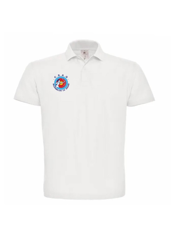 POLO COTON HOMME ANTI-COEUR+DOS CSAG MOURMELON TIR