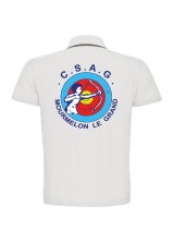 POLO COTON HOMME ANTI-COEUR+DOS CSAG MOURMELON TIR