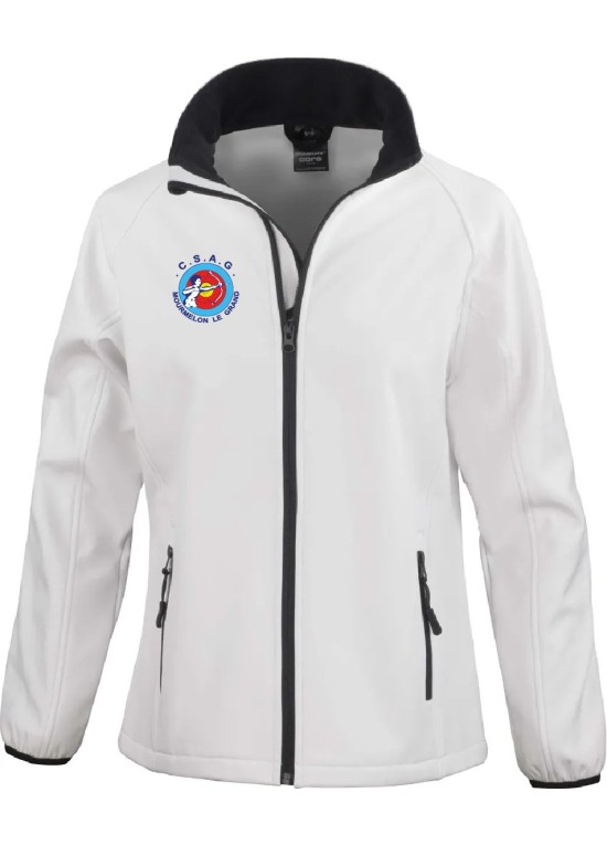VESTE SOFSHELL FEMME ANTI-COEUR+DOS CSAG MOURMELON TIR