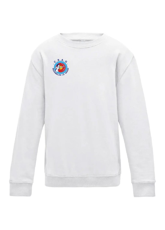 SWEAT SANS CAPUCHE ENFANT ANTI-COEUR+DOS CSAG MOURMELON TIR