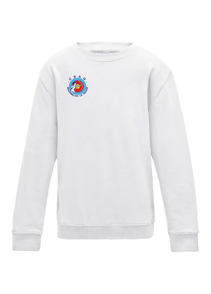 SWEAT SANS CAPUCHE ENFANT ANTI-COEUR+DOS CSAG MOURMELON TIR