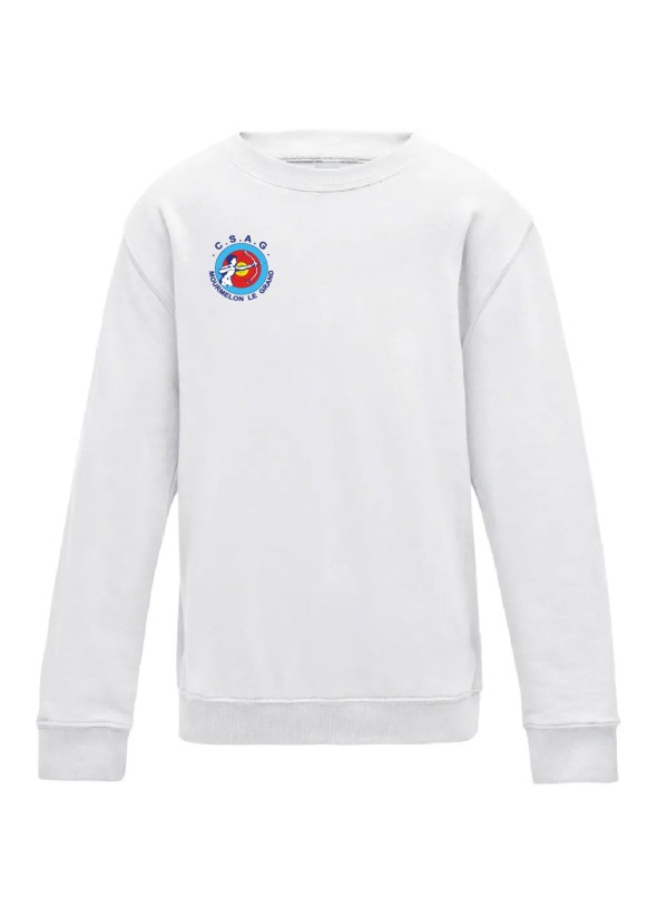 SWEAT SANS CAPUCHE ENFANT ANTI-COEUR+DOS CSAG MOURMELON TIR