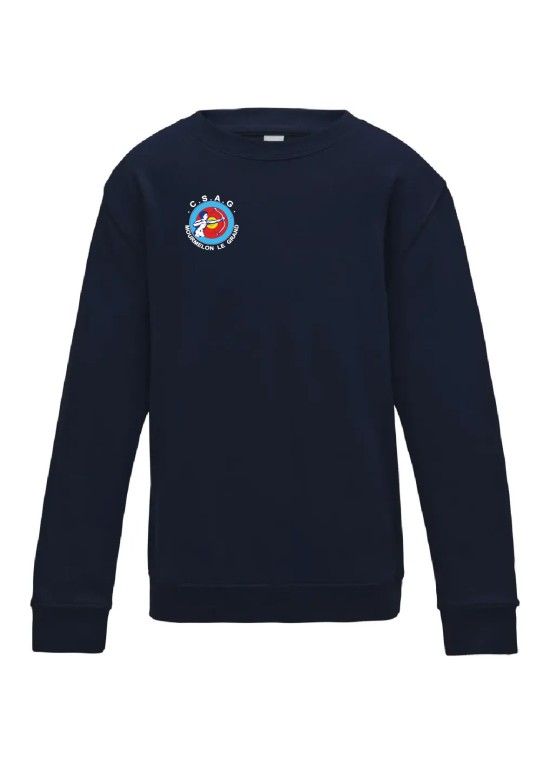 SWEAT SANS CAPUCHE ENFANT ANTI-COEUR+DOS CSAG MOURMELON TIR