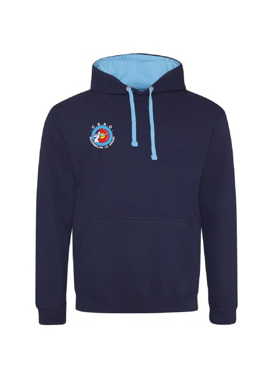 SWEAT A CAPUCHE ADULTE ANTI-COEUR+DOS CSAG MOURMELON TIR