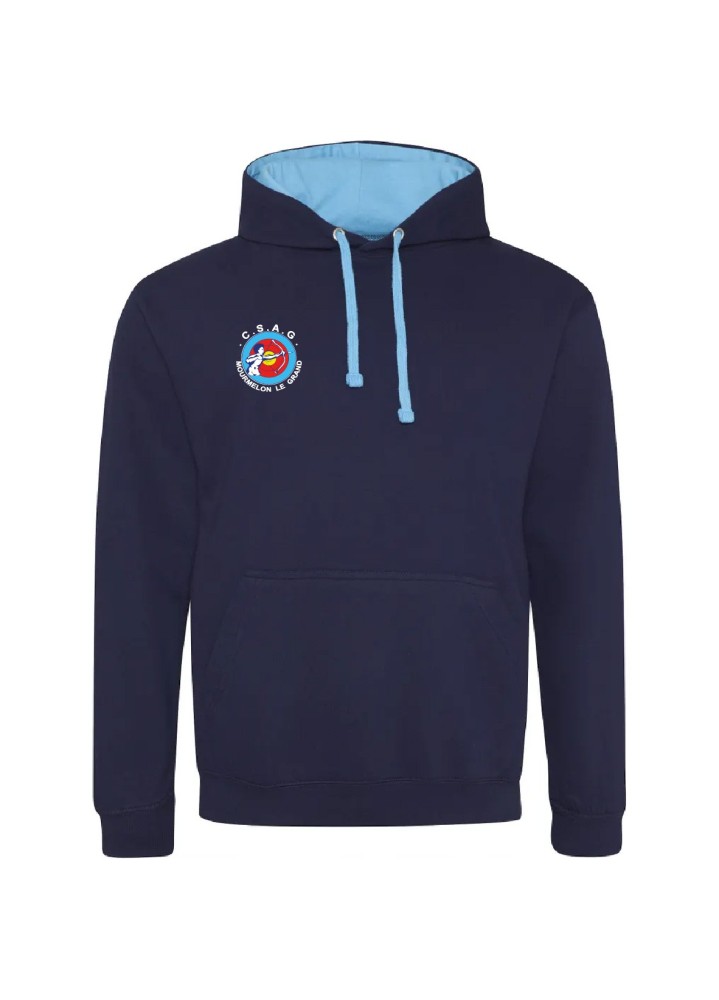 SWEAT A CAPUCHE ADULTE ANTI-COEUR+DOS CSAG MOURMELON TIR