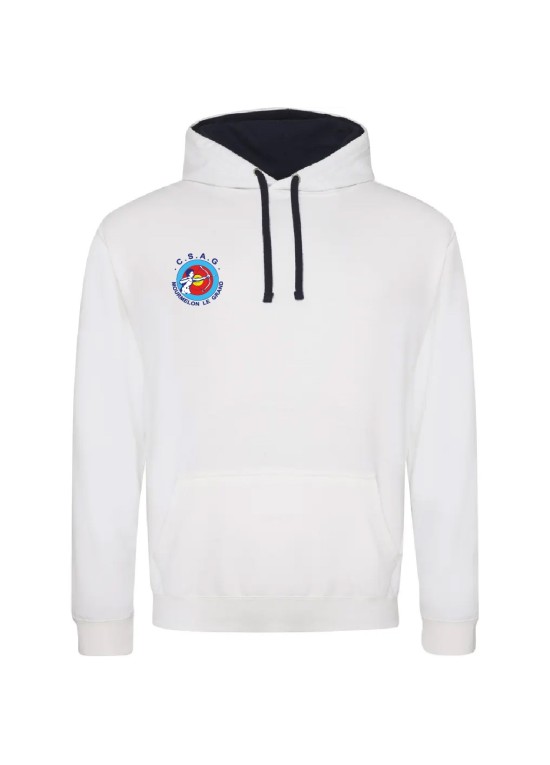 SWEAT A CAPUCHE ADULTE ANTI-COEUR+DOS CSAG MOURMELON TIR