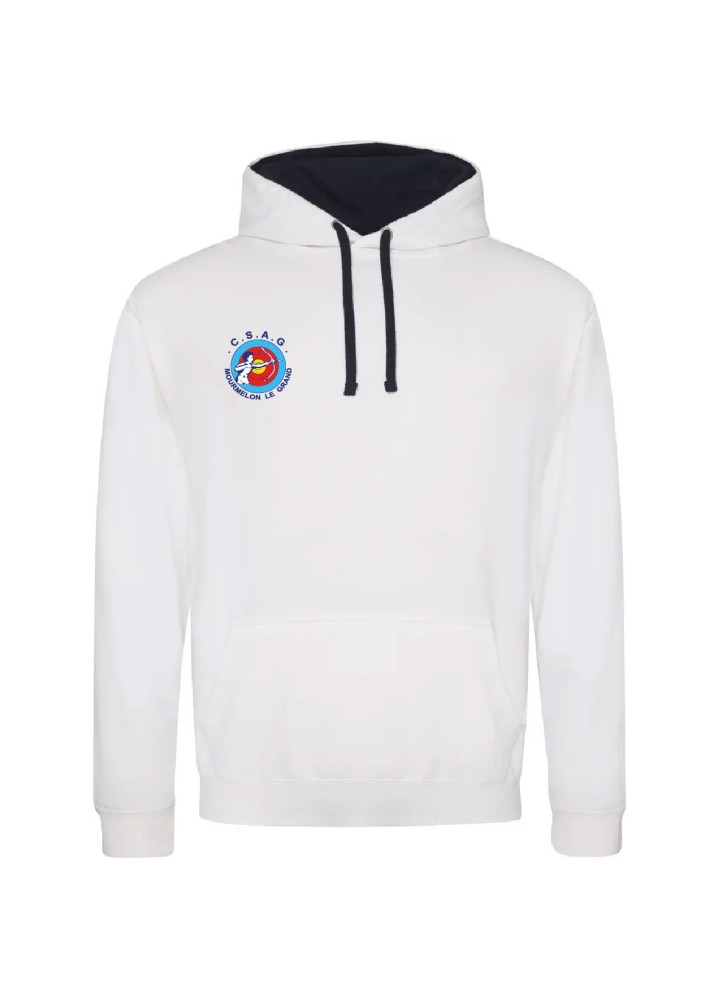 SWEAT A CAPUCHE ADULTE ANTI-COEUR+DOS CSAG MOURMELON TIR