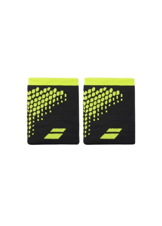 BABOLAT SERRE POIGNETS JAUNE et Noir