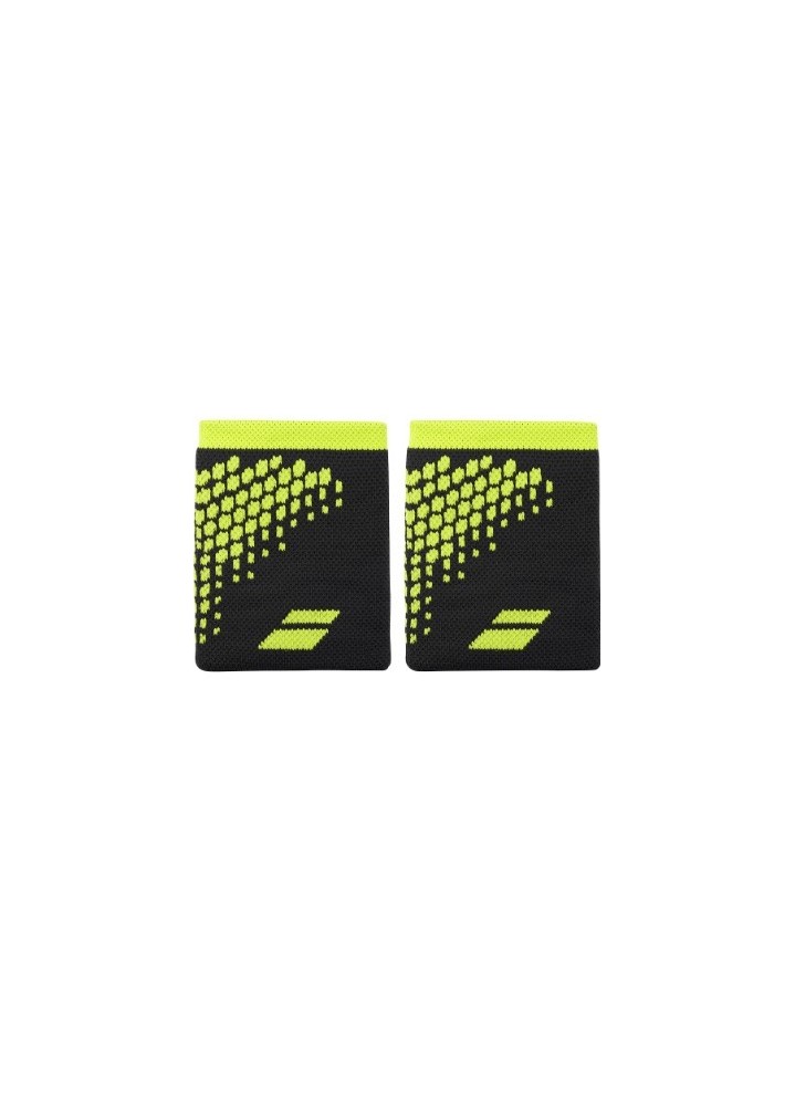 BABOLAT SERRE POIGNETS JAUNE et Noir