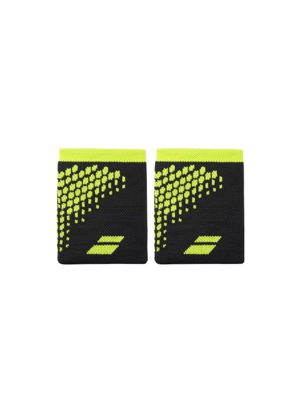 BABOLAT SERRE POIGNETS JAUNE et Noir