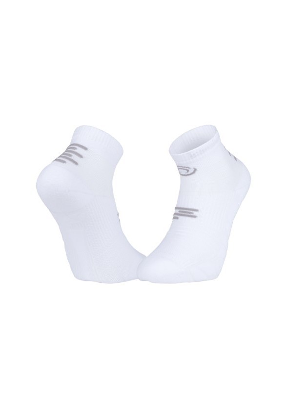 BV SPORT CHAUSSETTES RUN MARATHON LOW BLANC/GRIS