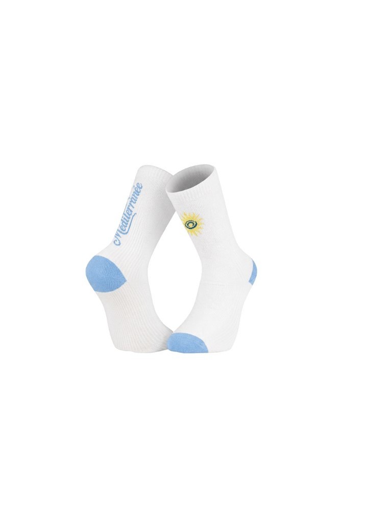 BV SPORT CHAUSSETTES RUN LIGHT MEDITERRANEE HIGH