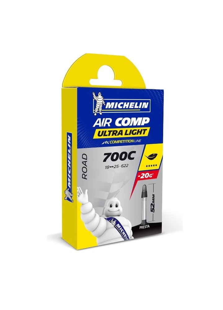 MICHELIN CHAMBRE A AIR ALLEGEE AIRCOMP ULTRALIGHT 52 MM