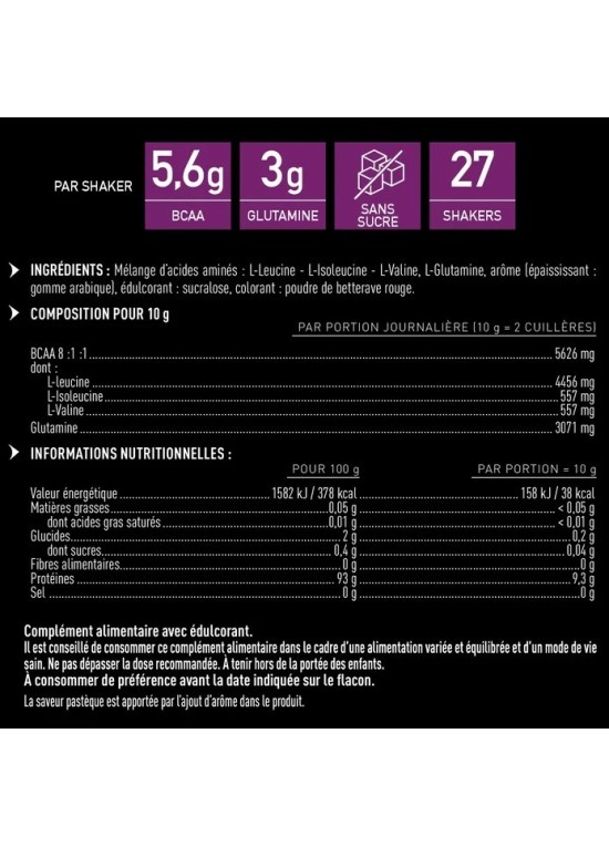 EAFIT BCAA 8.1.1 Pastèque - 275 g