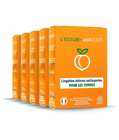 LINGETTES INTIMES ABRICOT FEMME