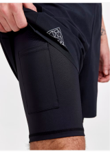 CRAFT PRO TRAIL 2IN1 SHORTS NOIR M