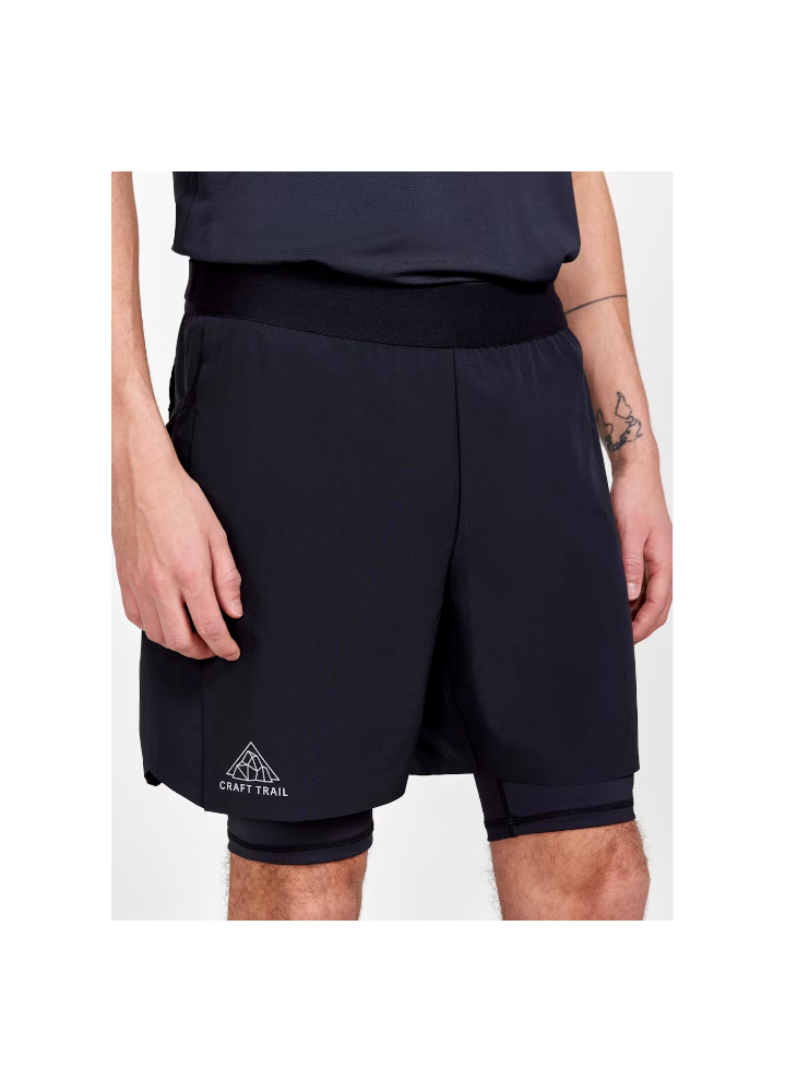 CRAFT PRO TRAIL 2IN1 SHORTS NOIR M