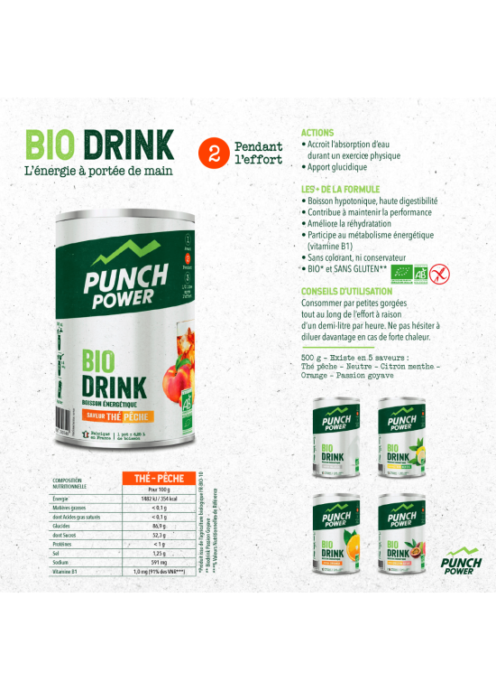 PUNCH POWER BIODRINK ENERGETIQUE